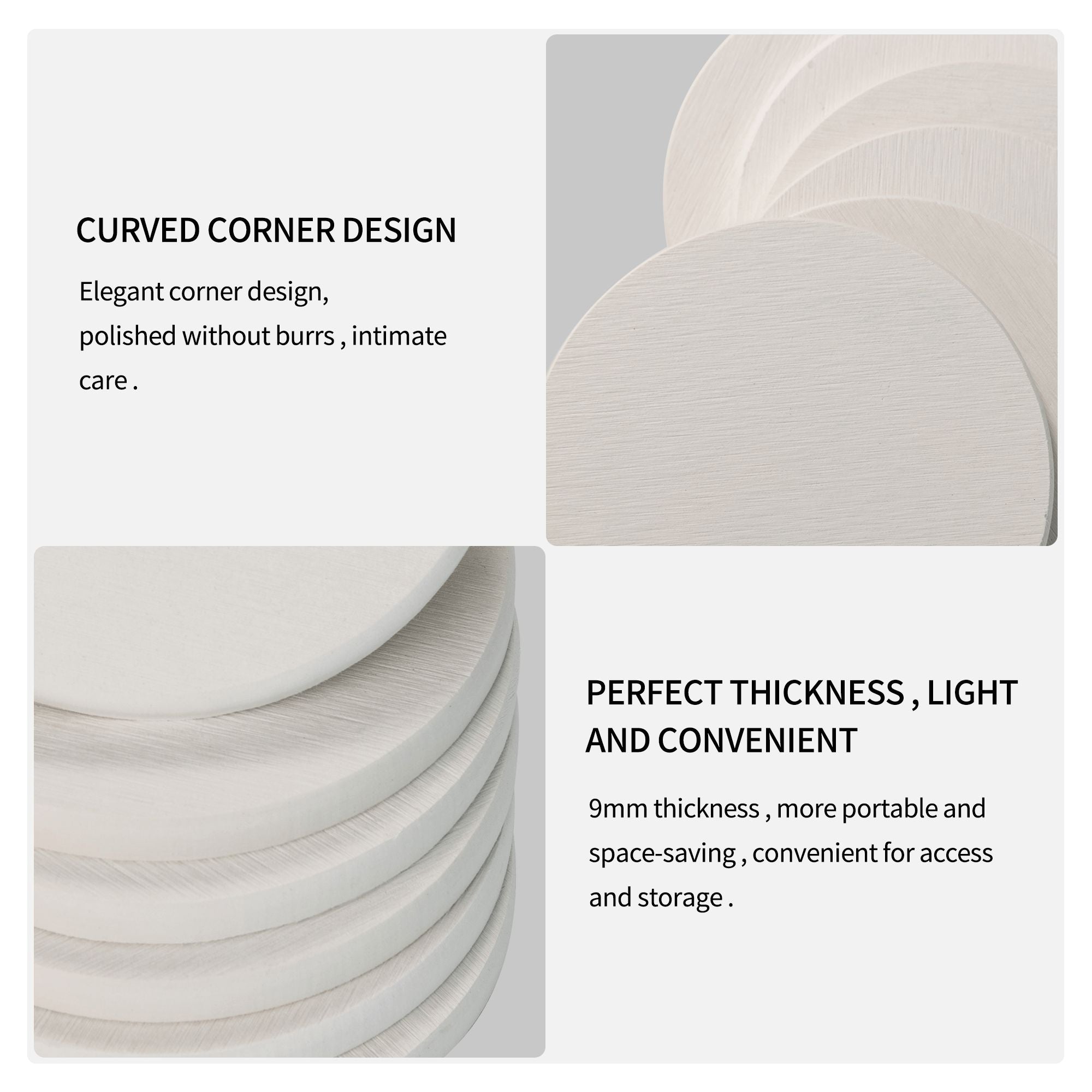 Personalized Round Diatomaceous Earth Coasters